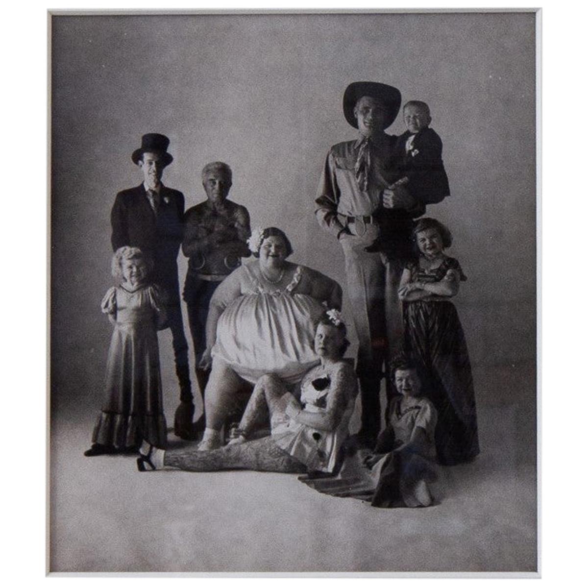 Gelatin Silver Photograph titled 'Circus People' by Irving Penn, 1947