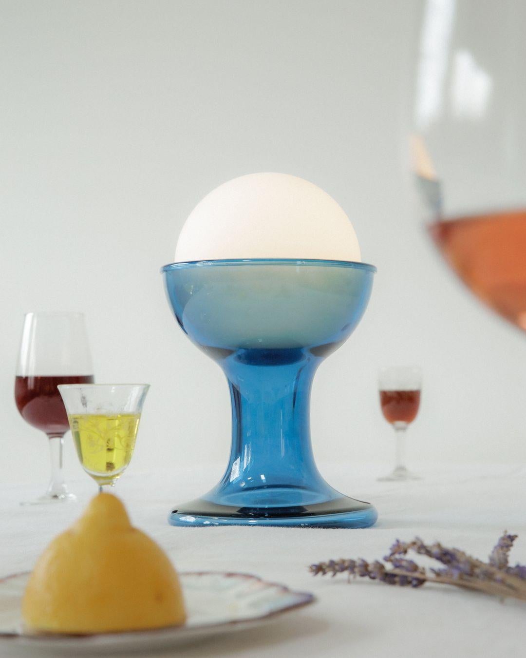 Contemporary GELATO LIGHT T1 H225, LED with Battery, Azure By Established & Sons Carlo Nason For Sale