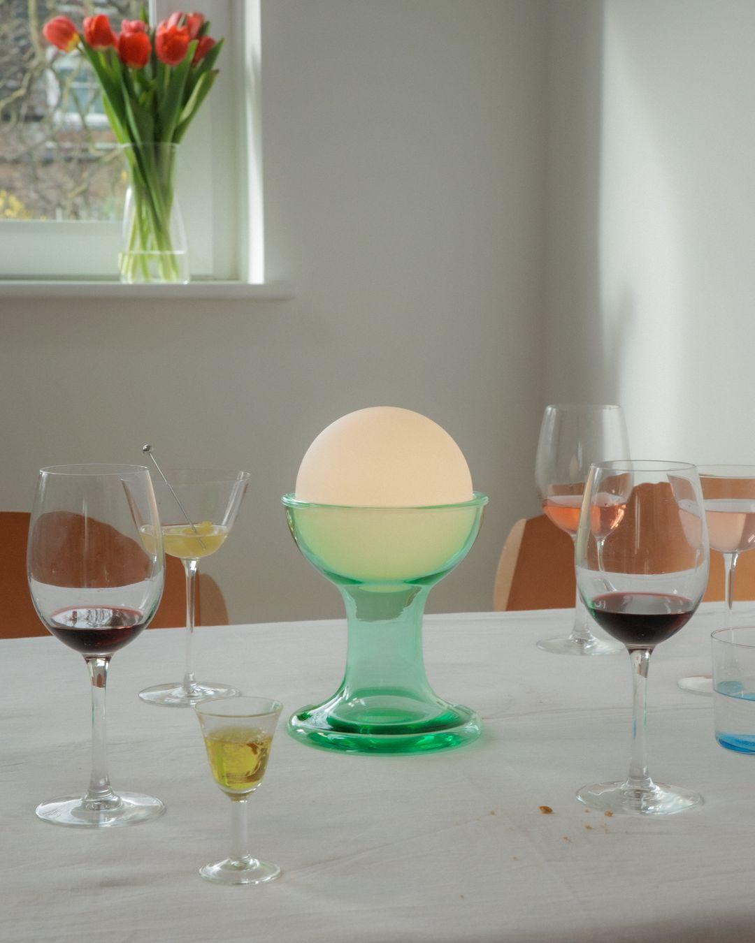 Aluminium LUMIÈRE DE GELATO T1 H225, LED avec pile, Mint By Established & Sons Carlo Nason en vente