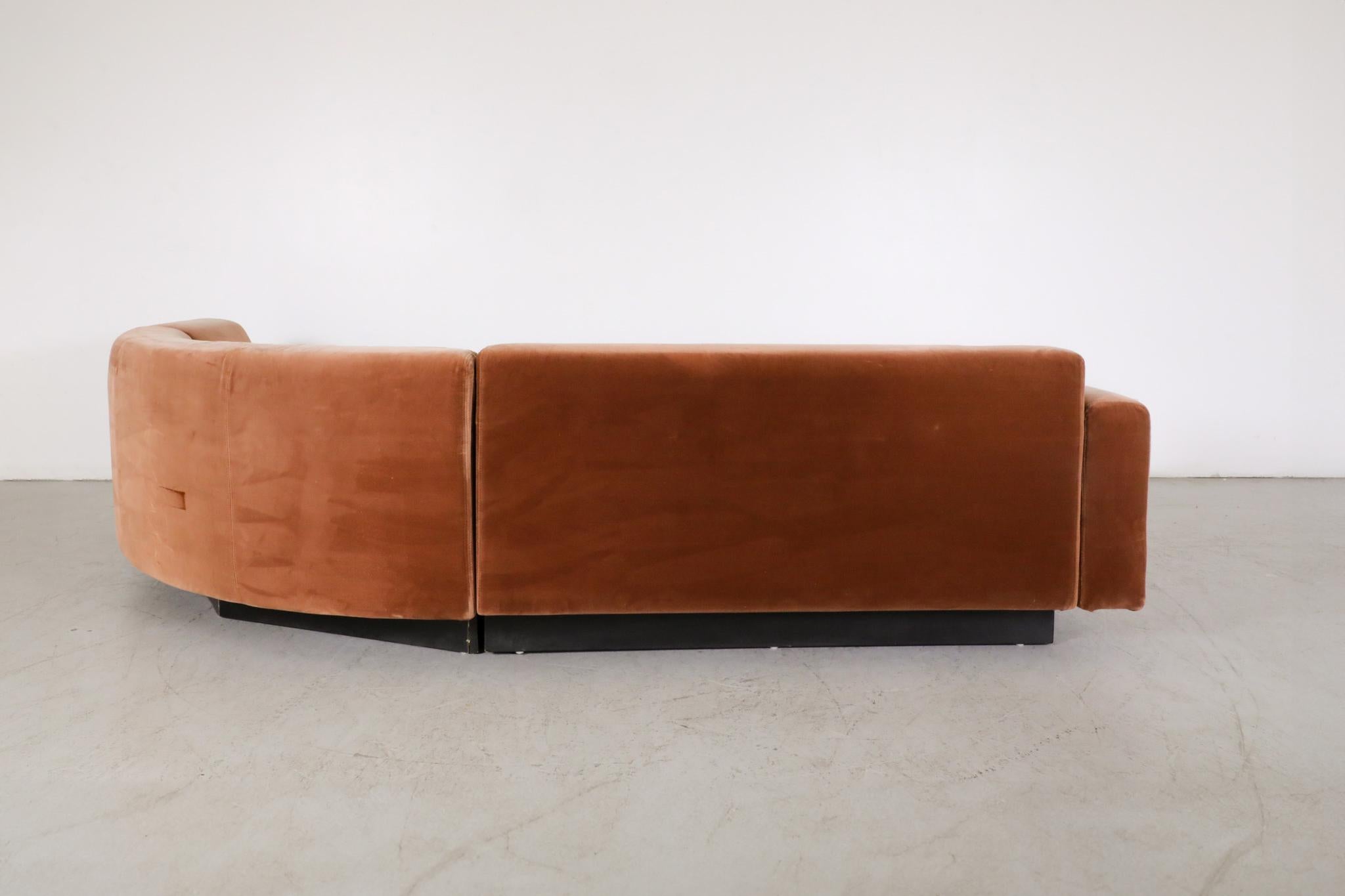 Gelderland Curved Corner Sectional Sofa For Sale 2