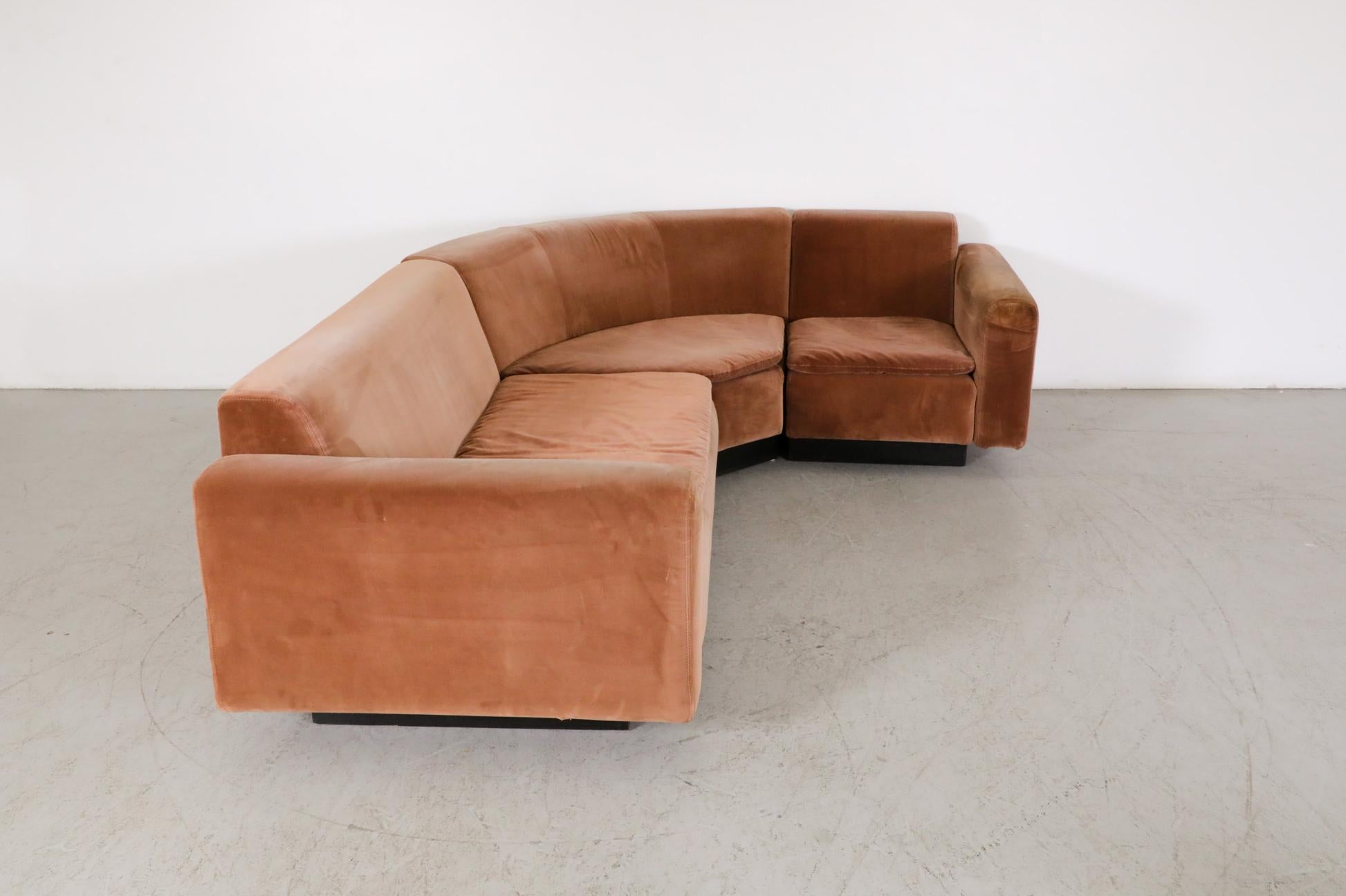 Mid-20th Century Gelderland Curved Corner Sectional Sofa For Sale