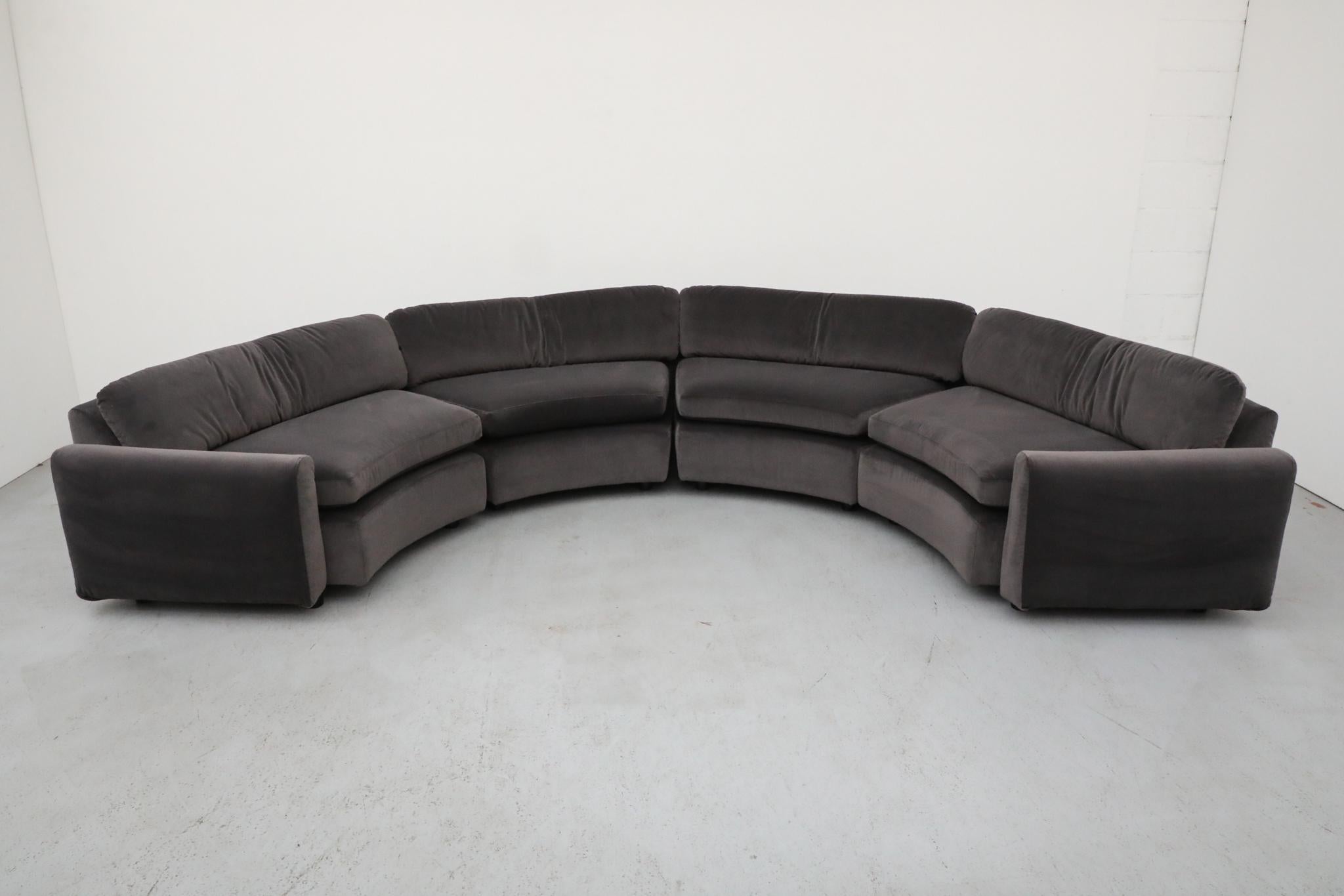 Mid-Century Modern Gelderland Curved U-Shaped Modular Sofa, 1970's For Sale
