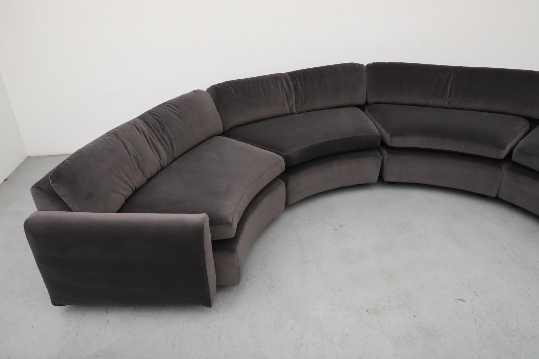 Late 20th Century Gelderland Curved U-Shaped Modular Sofa, 1970's For Sale