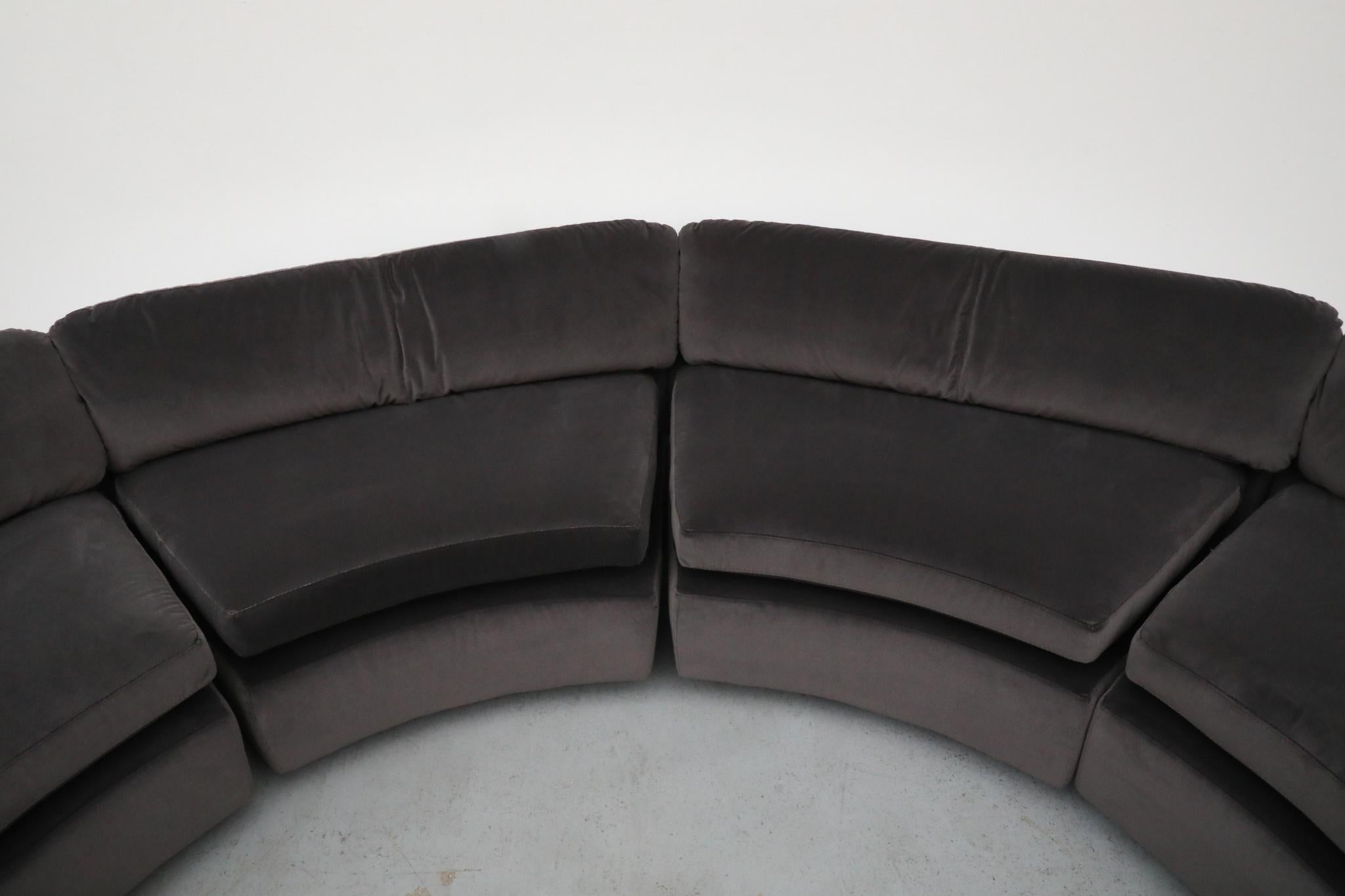 Gelderland Curved U-Shaped Modular Sofa, 1970's For Sale 1