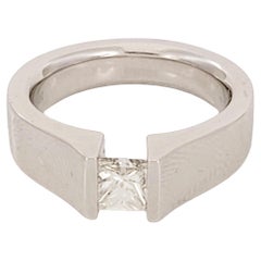 Gelin abaci Tension Set Princess Cut Diamond Ring