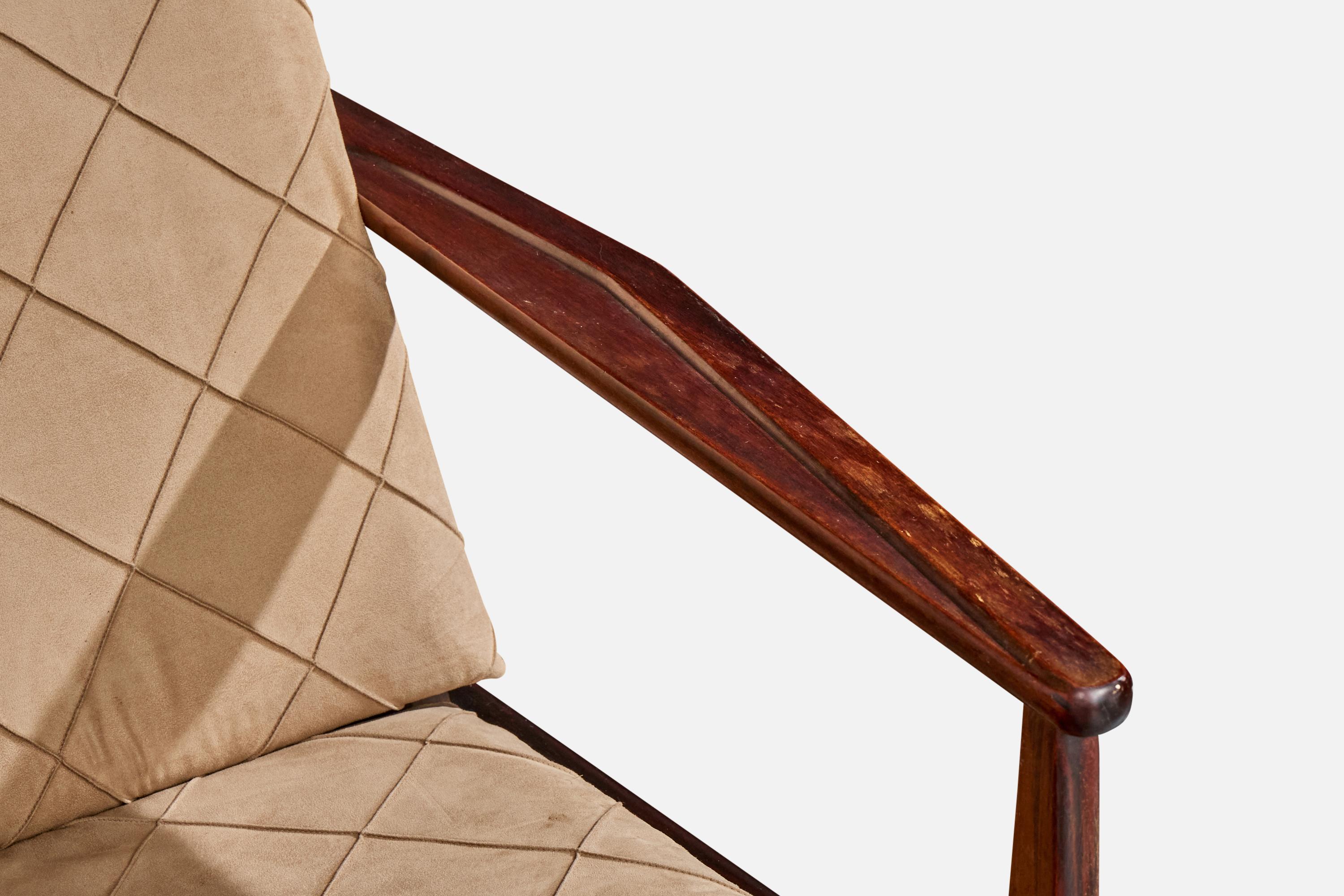 Gelli, chaises longues, Wood, tissu, Brésil, années 1960 en vente 3