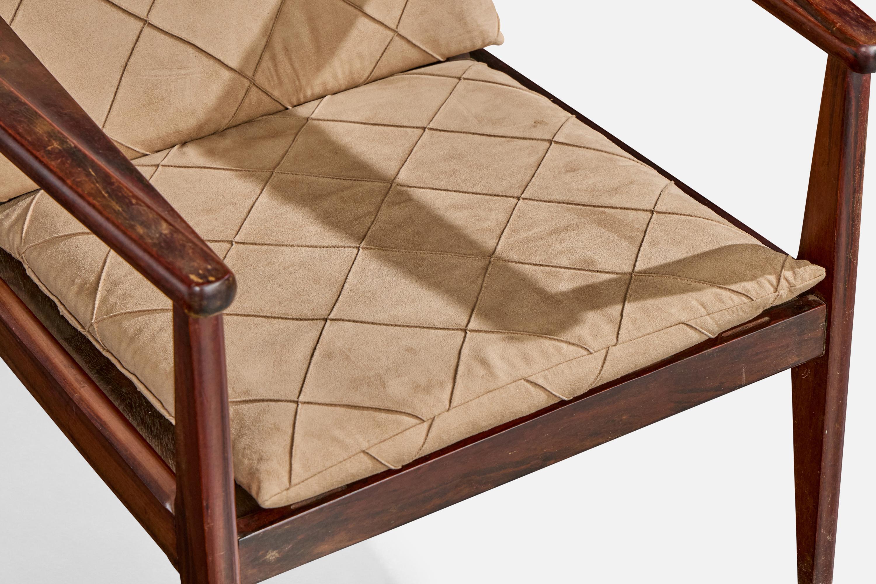 Gelli, chaises longues, Wood, tissu, Brésil, années 1960 en vente 4