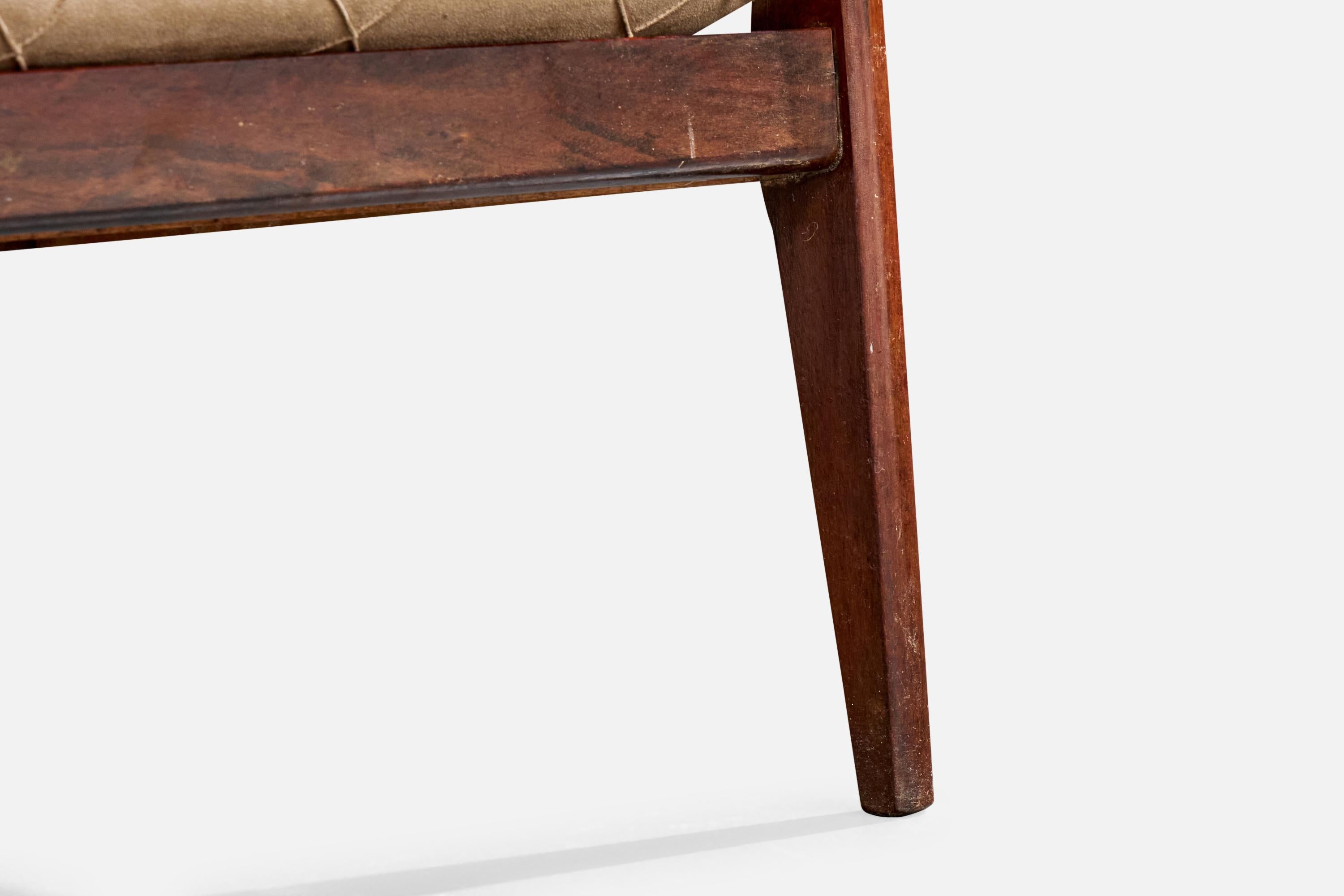 Gelli, chaises longues, Wood, tissu, Brésil, années 1960 en vente 6