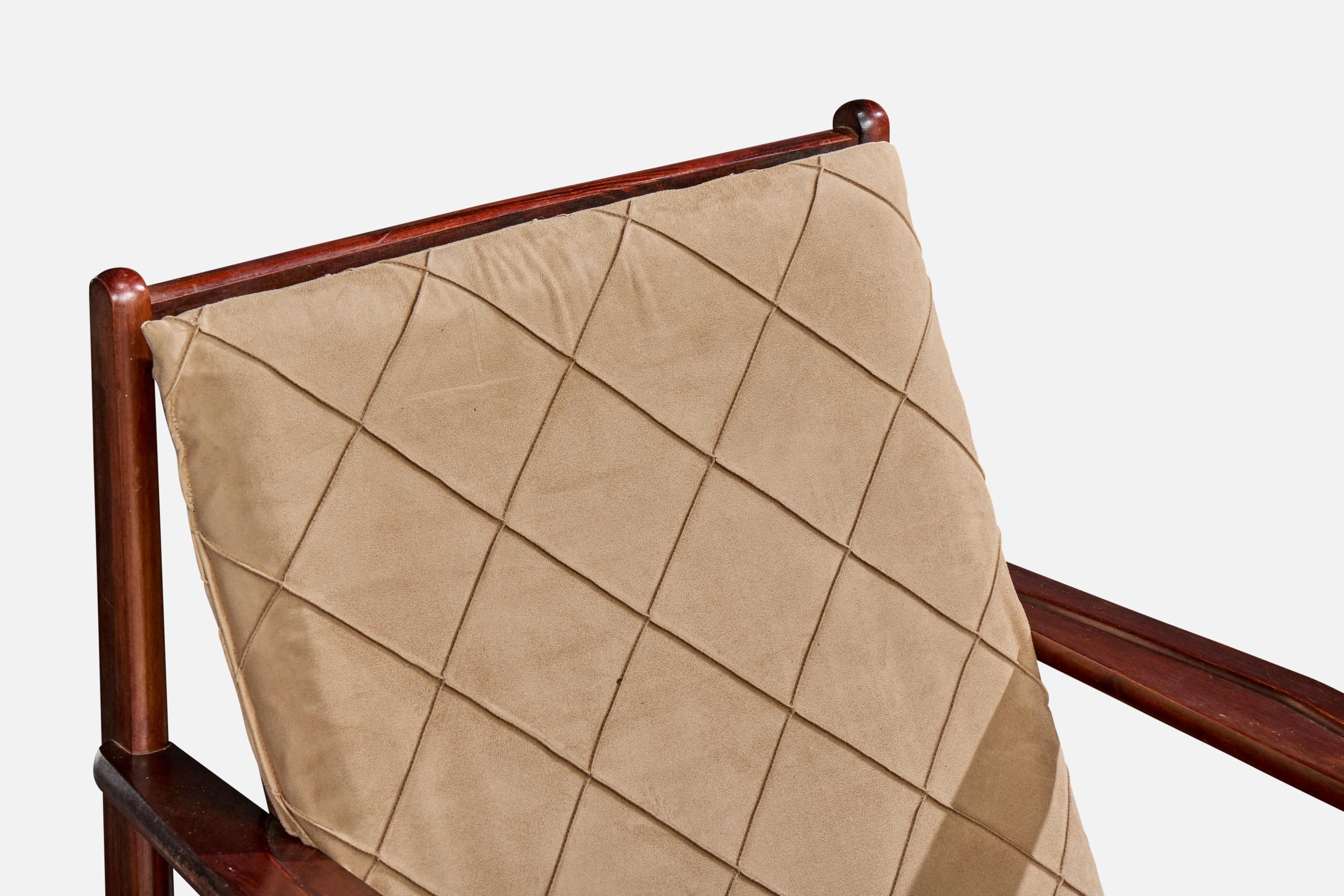 Gelli, chaises longues, Wood, tissu, Brésil, années 1960 en vente 2