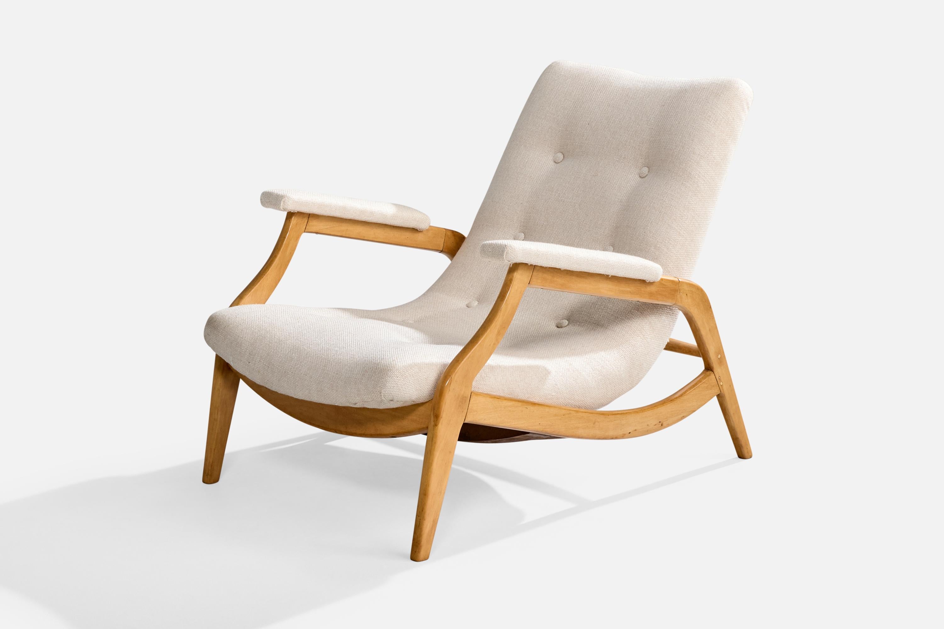 Gelli Móveis, Sedia da salotto con ottomana, Wood, Fabrice, Brasile, anni '50 In condizioni buone in vendita a High Point, NC