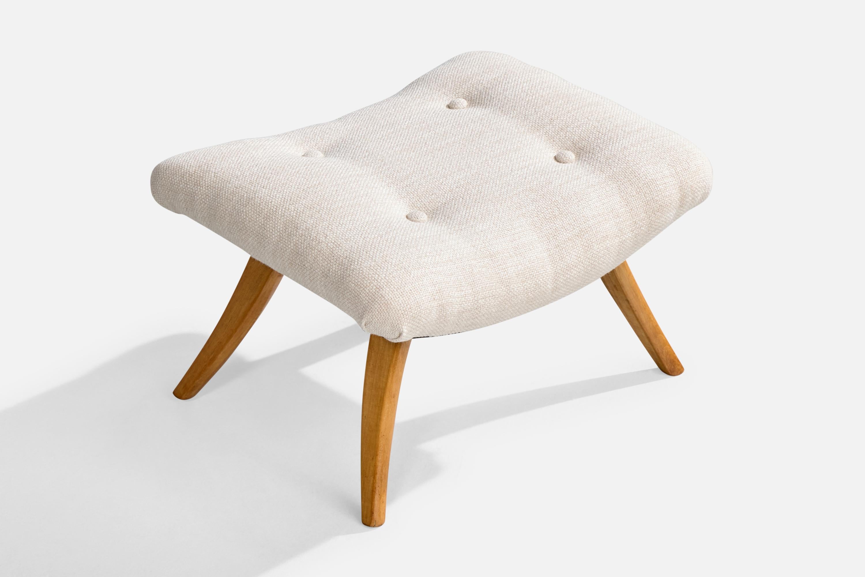 Gelli Móveis, Sedia da salotto con ottomana, Wood, Fabrice, Brasile, anni '50 in vendita 1