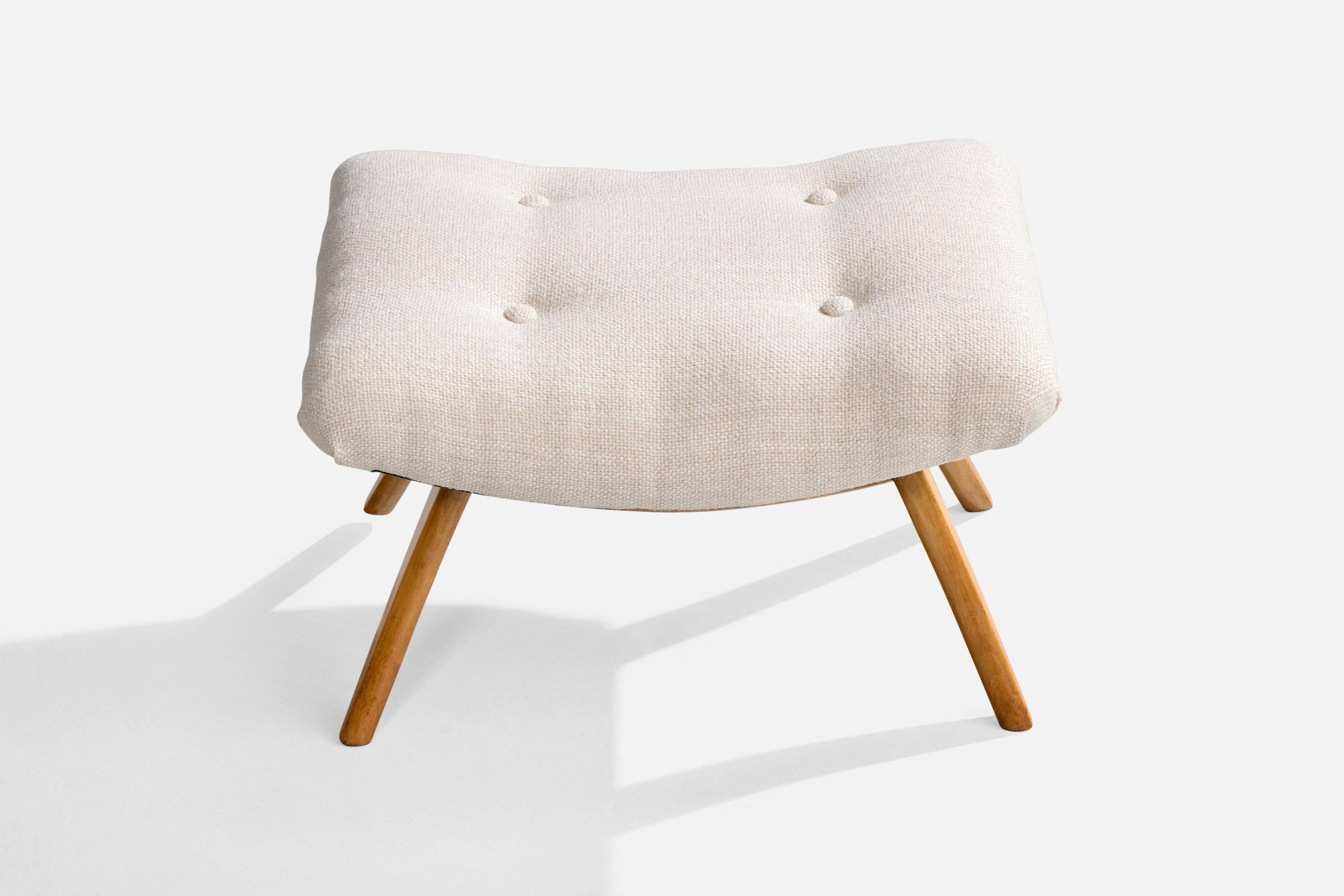Gelli Móveis, Sedia da salotto con ottomana, Wood, Fabrice, Brasile, anni '50 in vendita 2