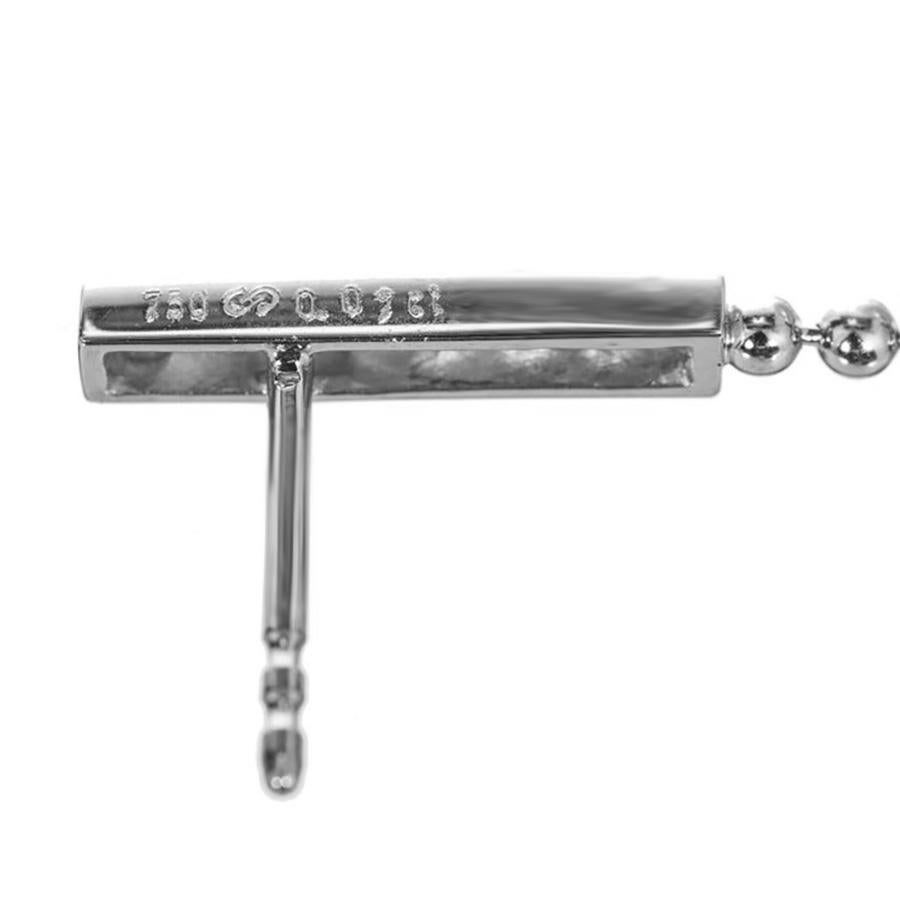Gellner Boucles d'oreilles pendantes en or avec perles des mers du Sud et diamants en vente 2