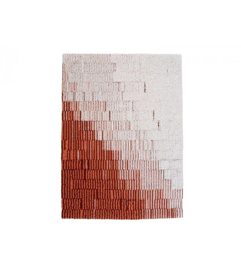 Geloise rug by Alissa + Nienke
Dimensions: W 200 x H 260 cm 
Materials: 100% New Zealand top quality wool
Available in sizes: Medium (150 x 200cm) and Extra Large (300 x 390cm). Also available in colors: Brick/Ecru, Black/Gray, or Gray/Blue/Ecru.