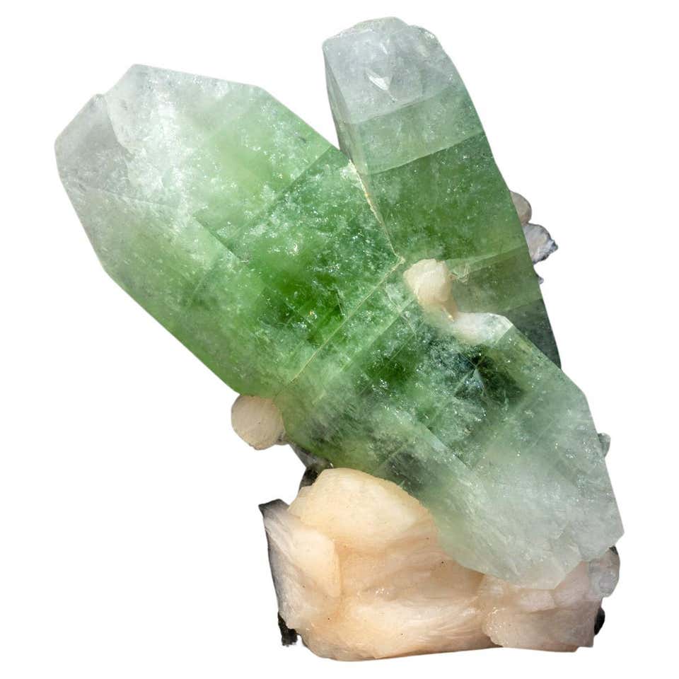 Mounted Naturally-Formed Indian Mineral Clear Apophyllite at 1stDibs ...
