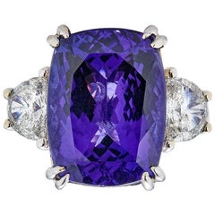Anello Gem Bleu con tanzanite da 13,43 carati in oro 18 carati