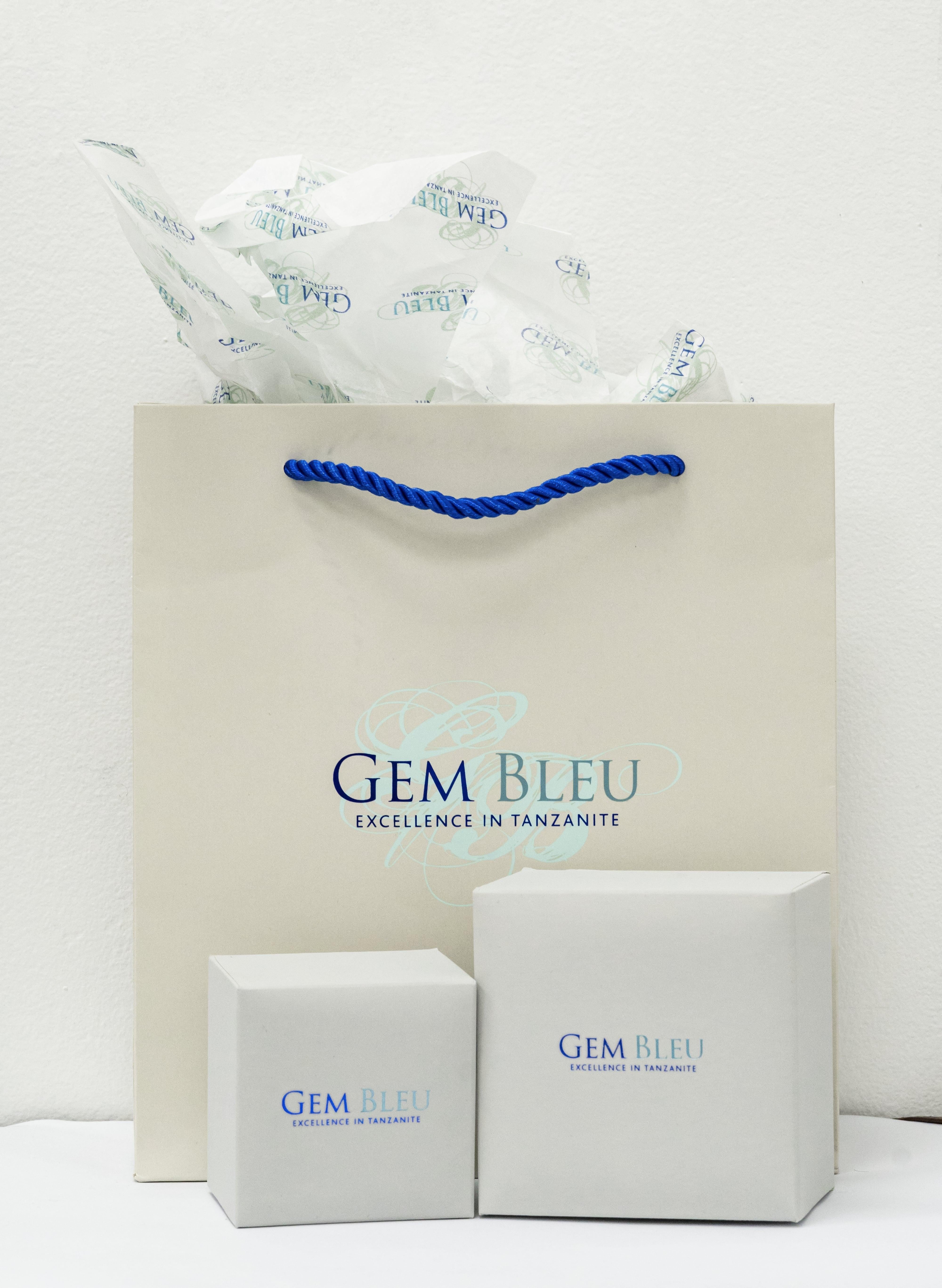 Edelstein Bleu Tansanit 3,5 Karat Marquise Ring (Marquiseschliff)