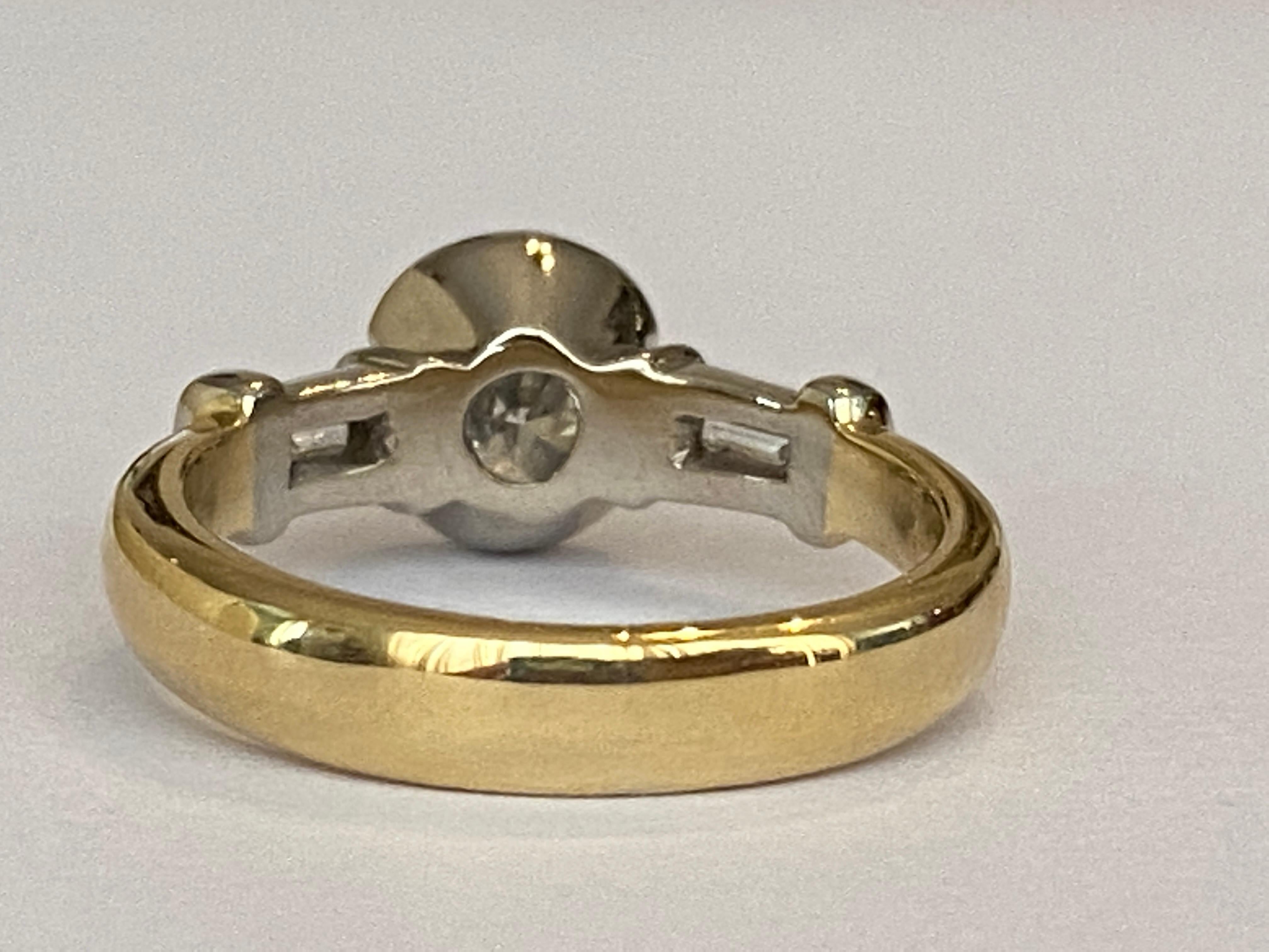 GEM Certificied 1.60 Carat Diamond Engagement Ring For Sale 4