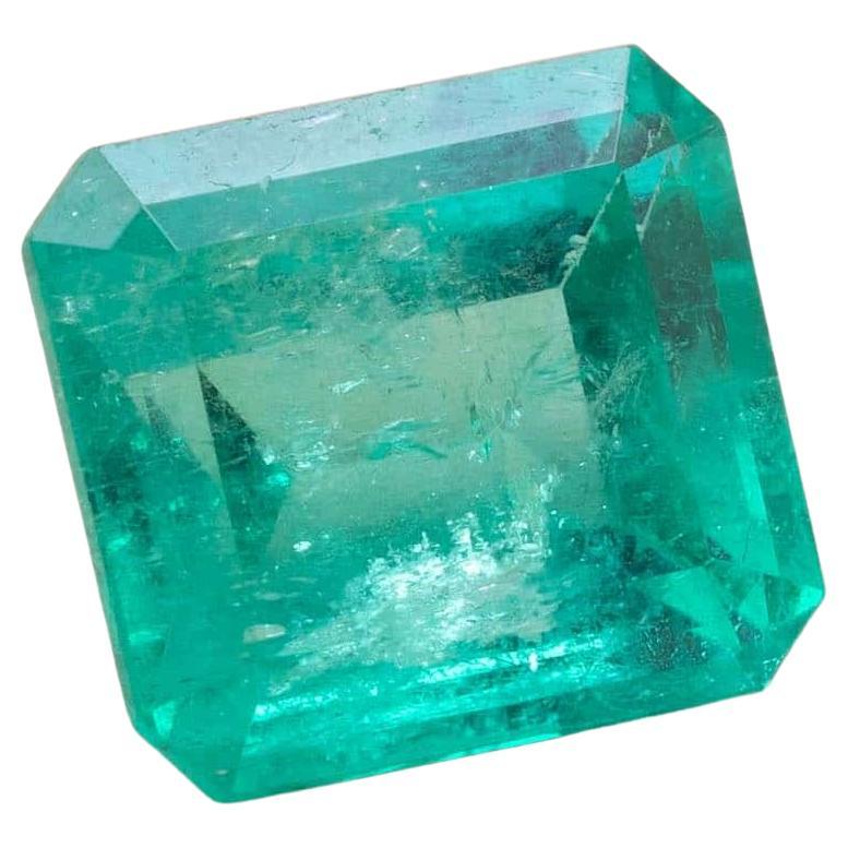 GEM certified 3.43 carats Colombian Emerald  For Sale