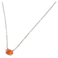 Gem Chain Necklace Choker Fire Opal 14k Gold J Dauphin