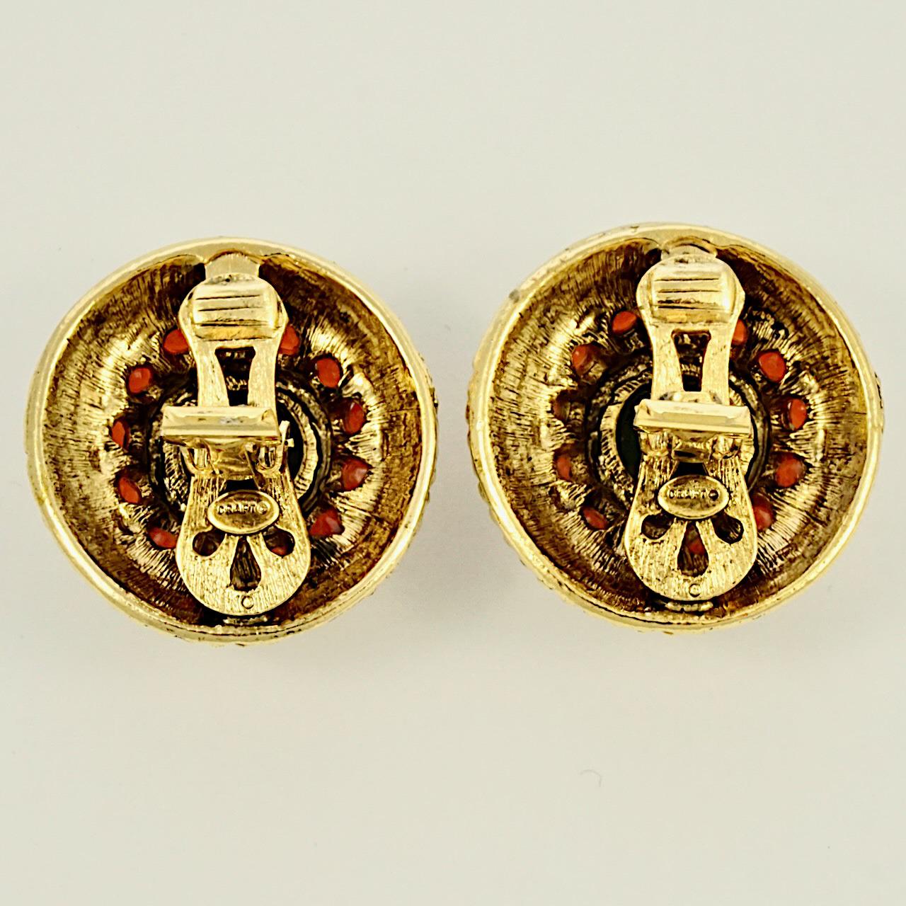 black stone earrings in gold india