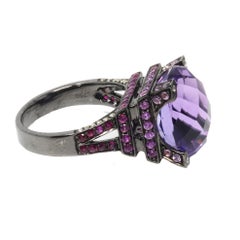 Gem Gallery Amethyst “Eiffel Tower” Cocktail Ring