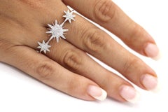 Gem Gallery Exquisite Two Finger Firecrackers Diamond Ring