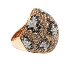 Gem Gallery Micro Pave Leopard Cocktail Ring