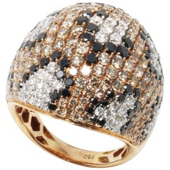 Gem Gallery Micro Pave Leopard Cocktail Ring