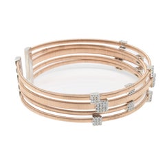 Gem Gallery Multi-Cable Diamond Bangle