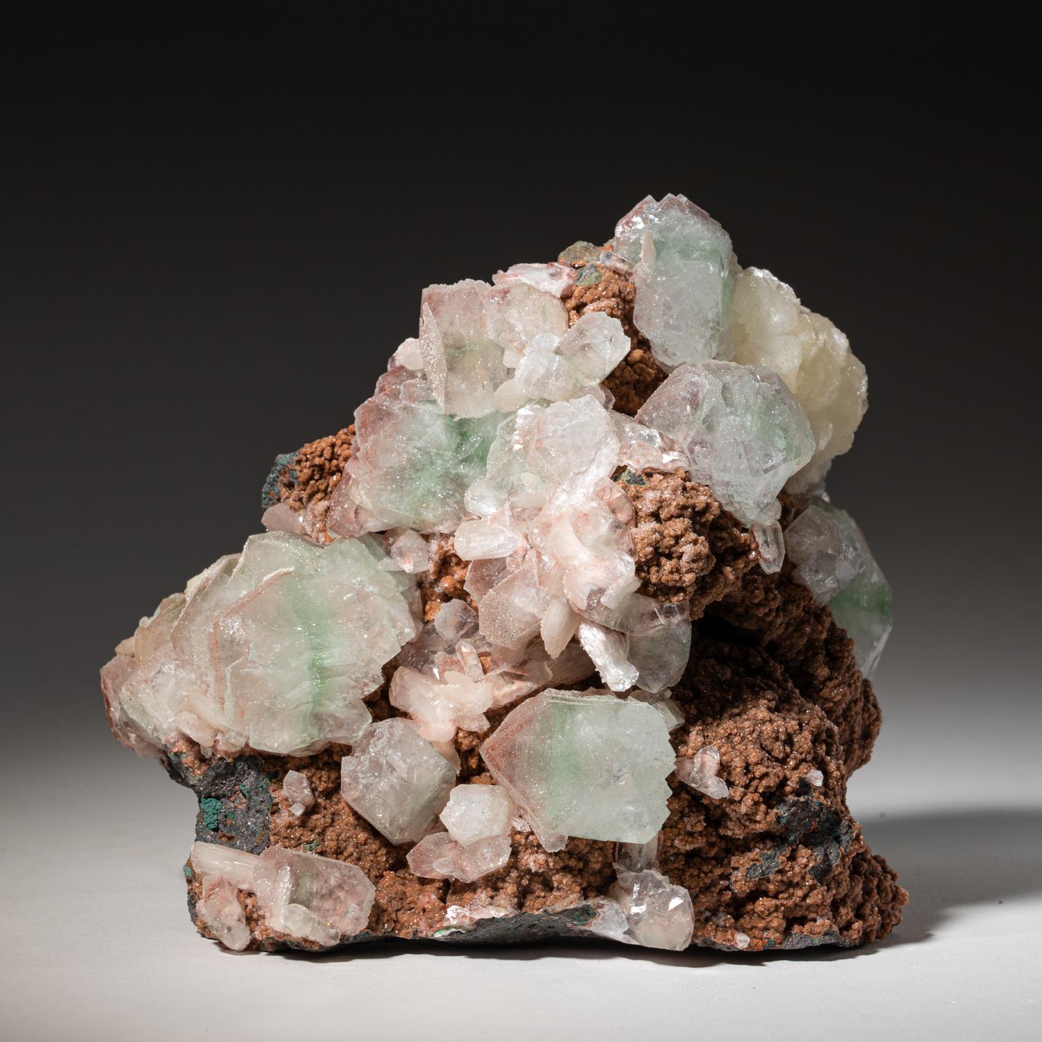 Other Gem Green Apophyllite with Stilbite from Jalgaon, Aurangabad District, India For Sale