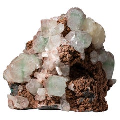 Gem Green Apophyllite with Stilbite from Jalgaon, Aurangabad District, India