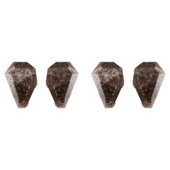 Group of Four GEM II Rock Crystal Sconces by Phoenix