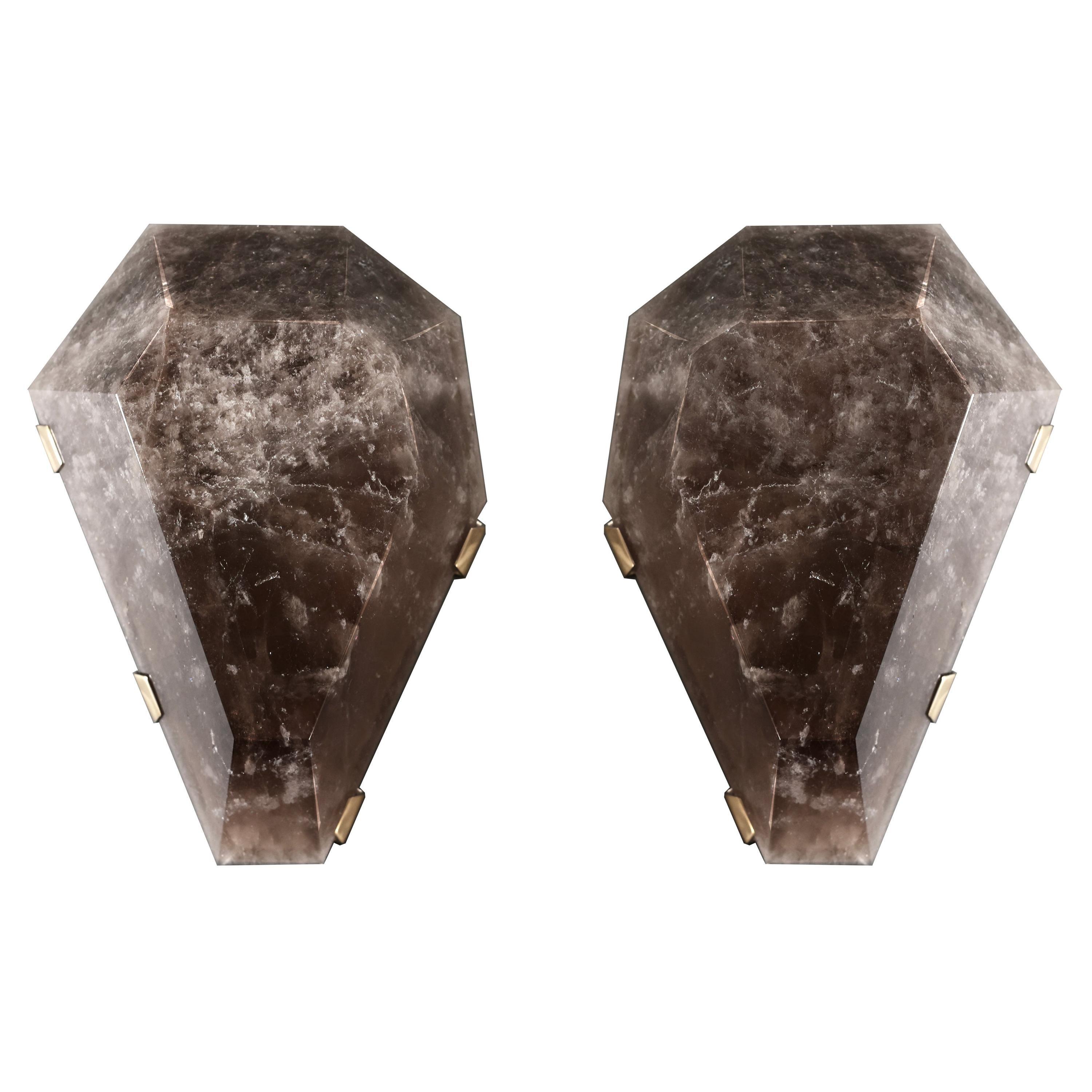 GEM II Rock Crystal Sconces by Phoenix