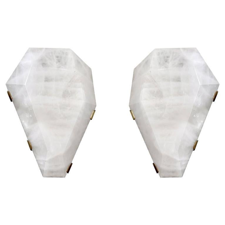 GEM II Rock Crystal Sconces by Phoenix