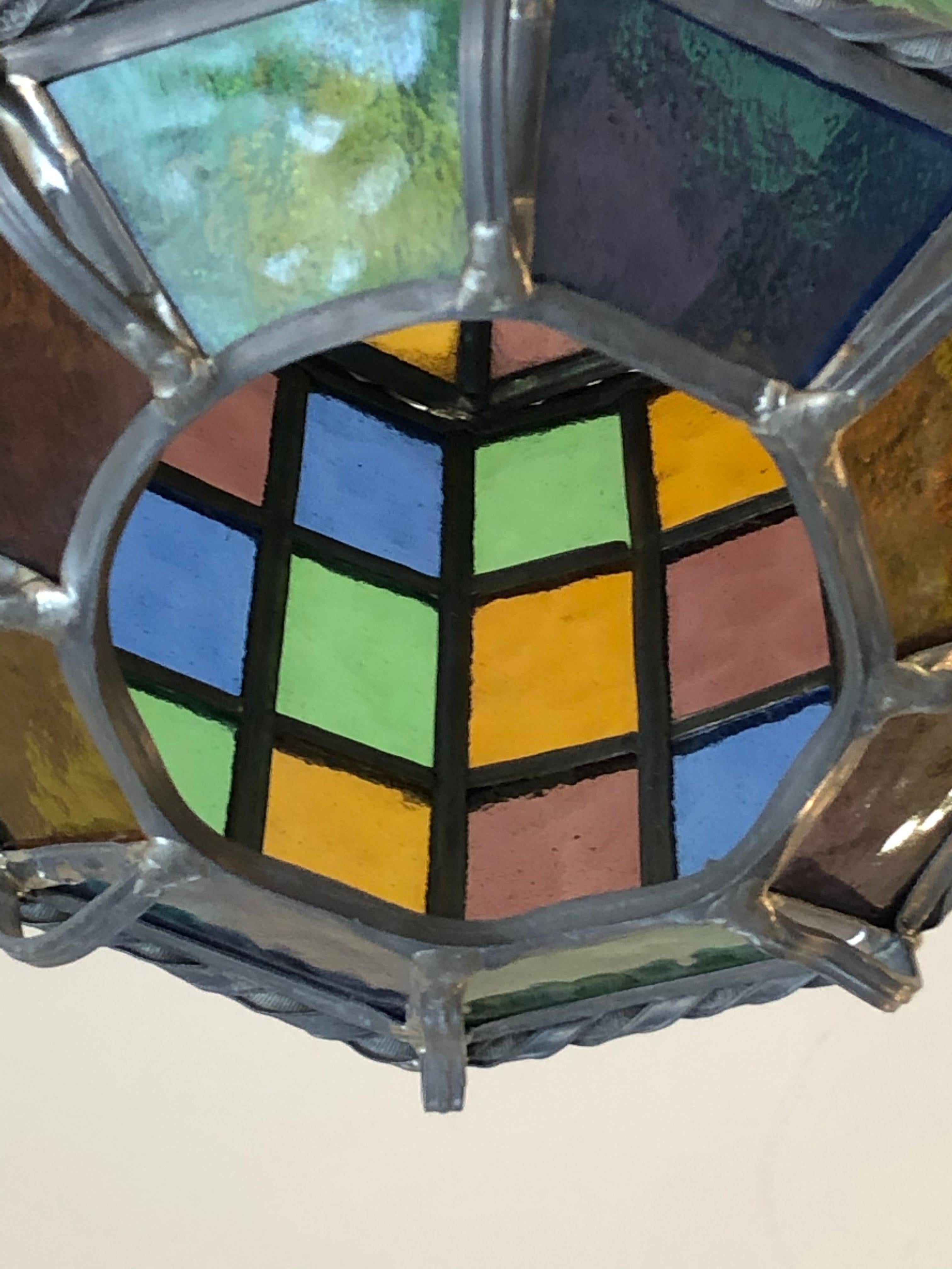 stained glass lantern