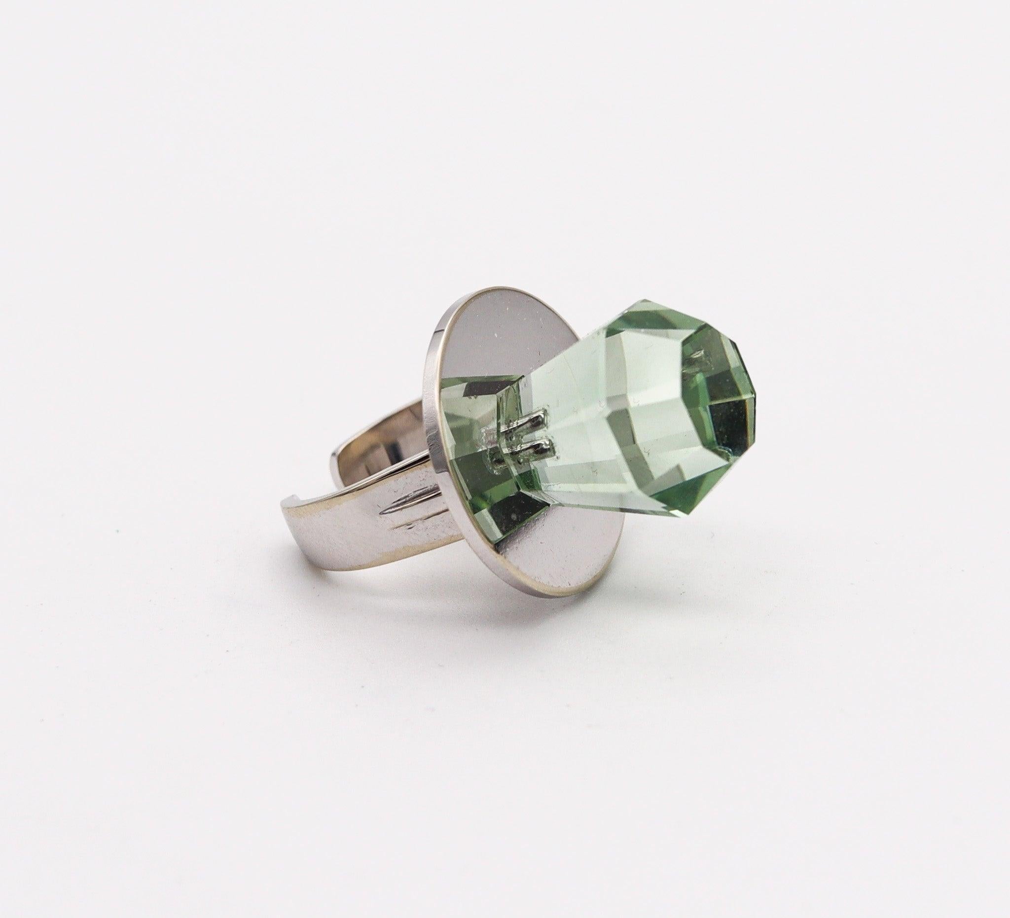 Donna Anello GEM RING POP Anthony Kantor Cocktail Ring in oro giallo 14Kt e Heliodor 28 Ctw in vendita