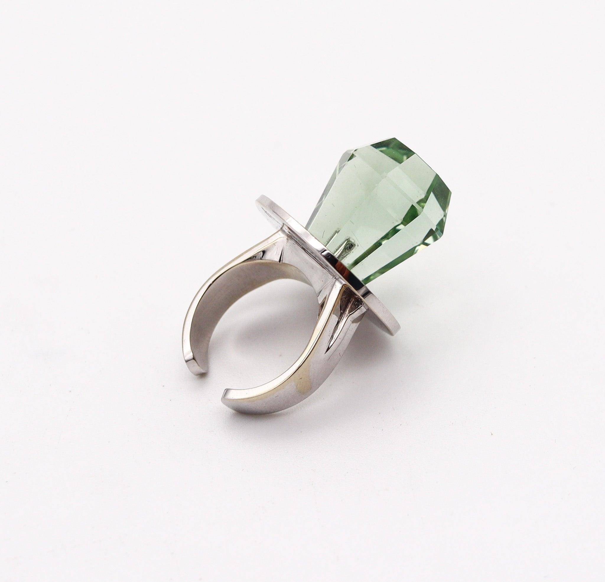 Anello GEM RING POP Anthony Kantor Cocktail Ring in oro giallo 14Kt e Heliodor 28 Ctw in vendita 1