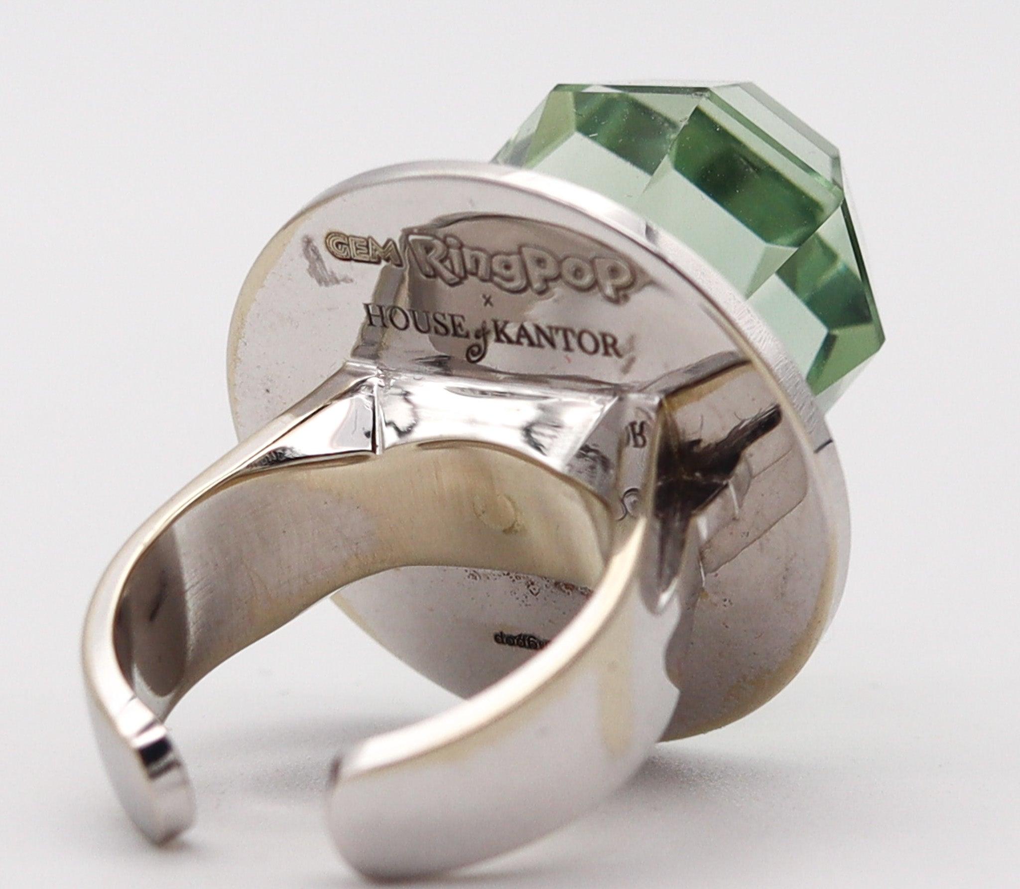Anello GEM RING POP Anthony Kantor Cocktail Ring in oro giallo 14Kt e Heliodor 28 Ctw in vendita 2