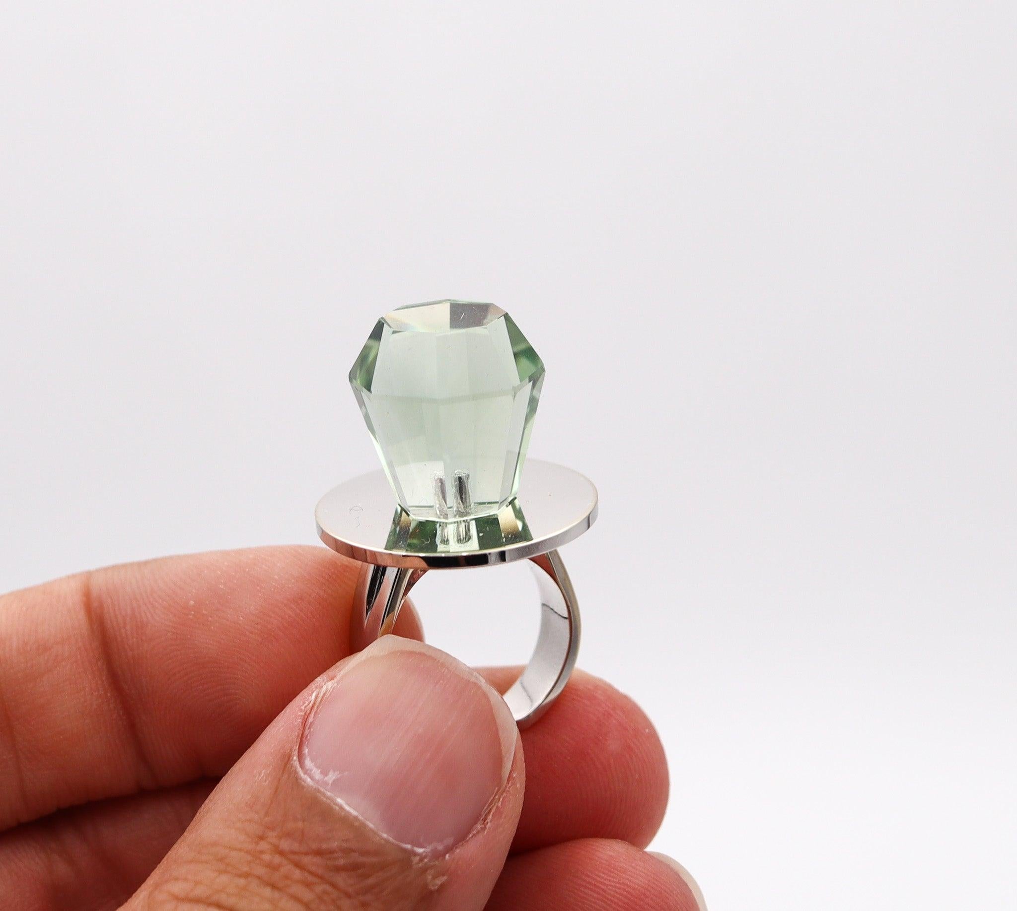 Anello GEM RING POP Anthony Kantor Cocktail Ring in oro giallo 14Kt e Heliodor 28 Ctw in vendita 4