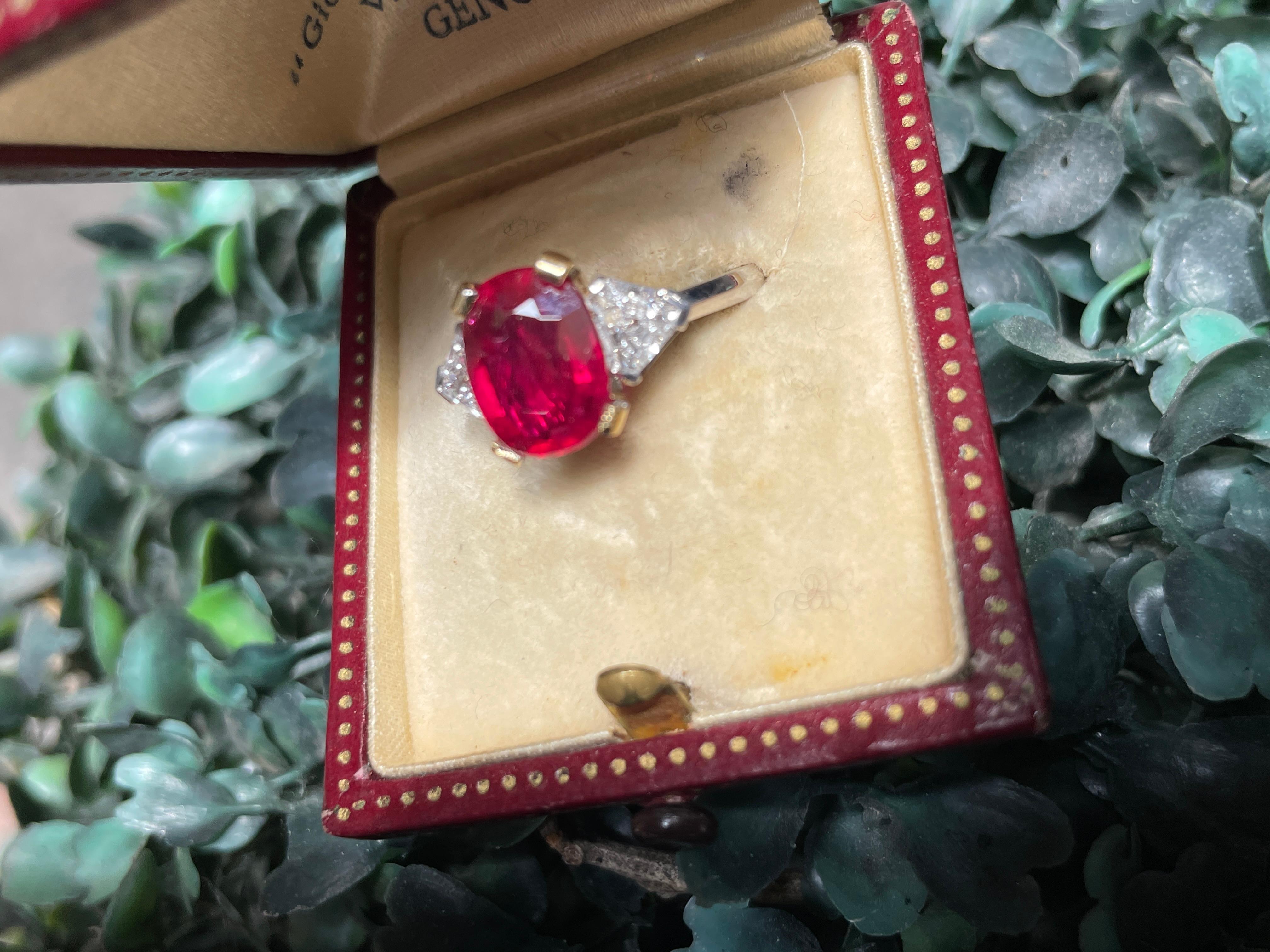 Massimo Pinardi Gems_Hunter 3.21 carat  Ruby Ring Pigeon Blood No Heat For Sale 1