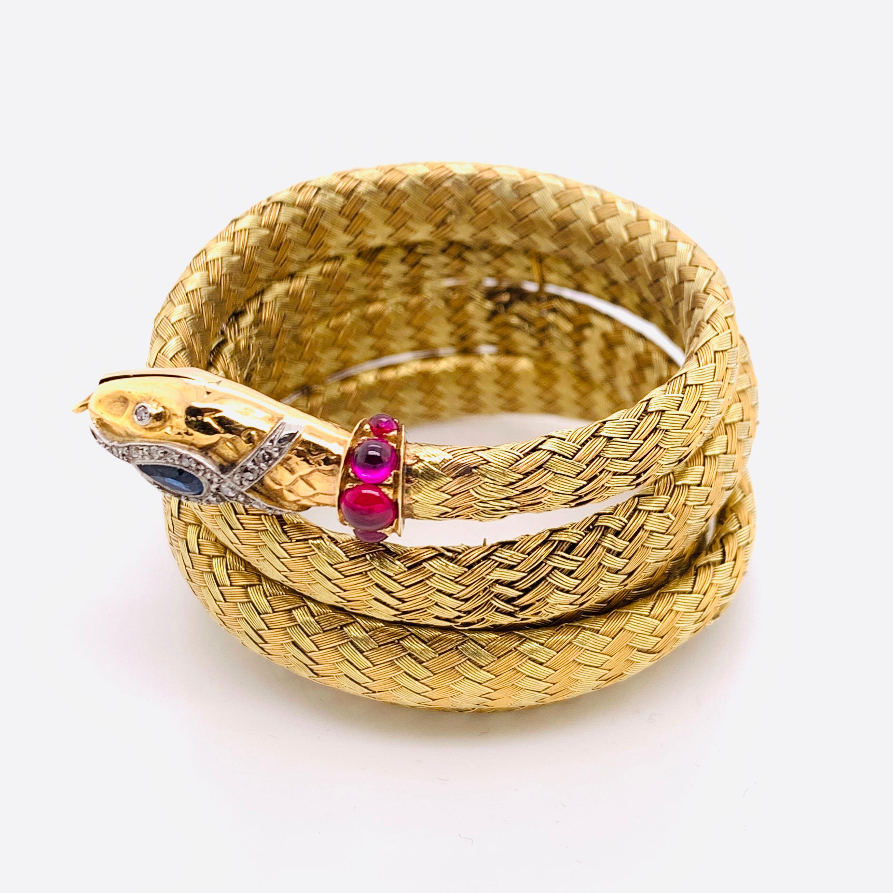 gold snake bracelets