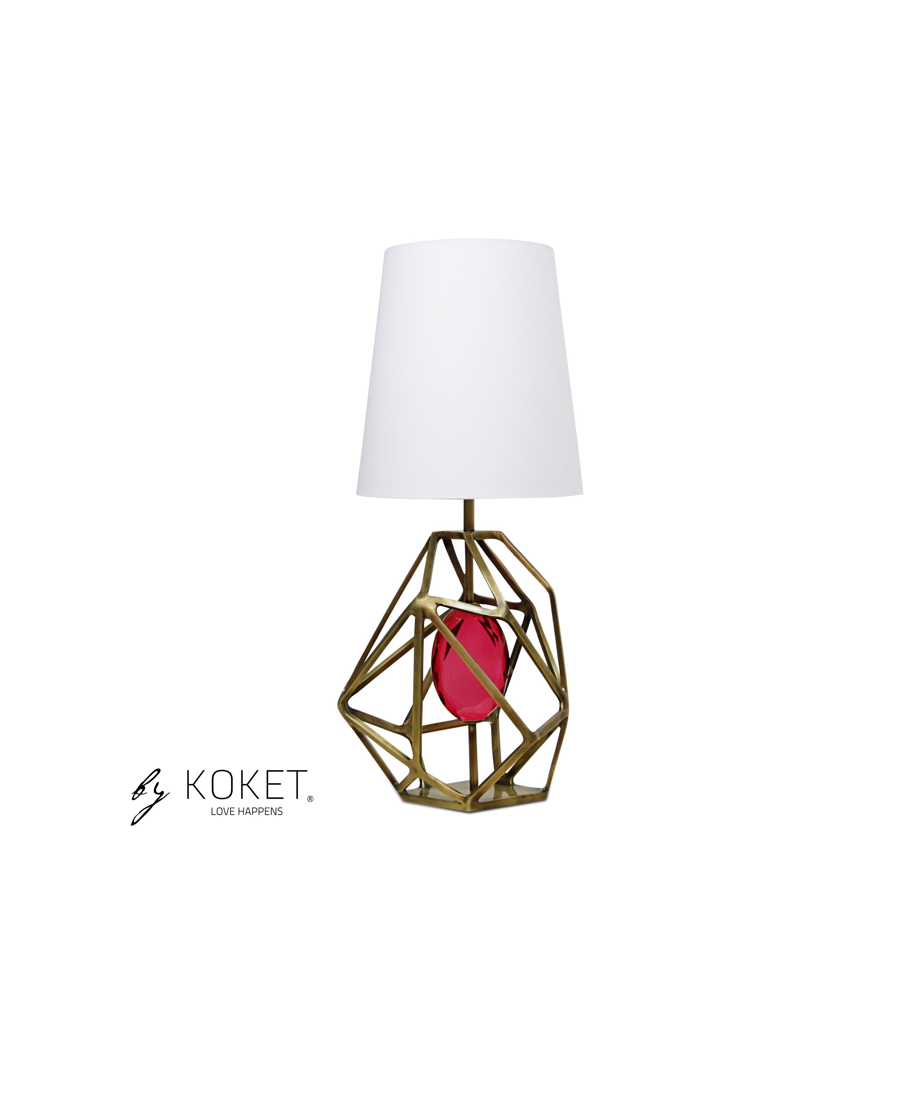 Contemporary Gem Table Lamp For Sale