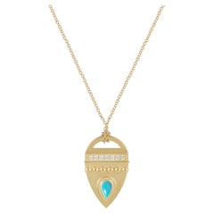 Gem Tags Transformable Pear Shaped Pendant in 18 Karat Yellow Gold