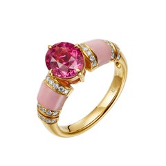 GEMCOOK 2.06ct Hot Pink Mahenge Spinel Ring