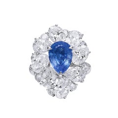 GEMCOOK 3.41ct Brazilian Paraiba Ring with GRS+8GIA