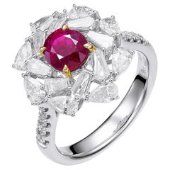 GEMCOOK JEWELLERY 1.56ct Myanmar Mogok Pigeon Blood Ruby Ring