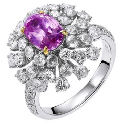 GEMCOOK JEWELLERY 2.02ct Unheated Padparadscha Ring