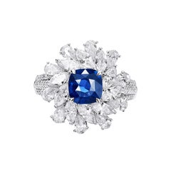 GEMCOOK JEWELLERY 2.03ct Heated Royal Blue Sapphire Ring