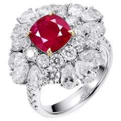 GEMCOOK JEWELLERY 2.13ct Unheated Pigeon Blood Ruby